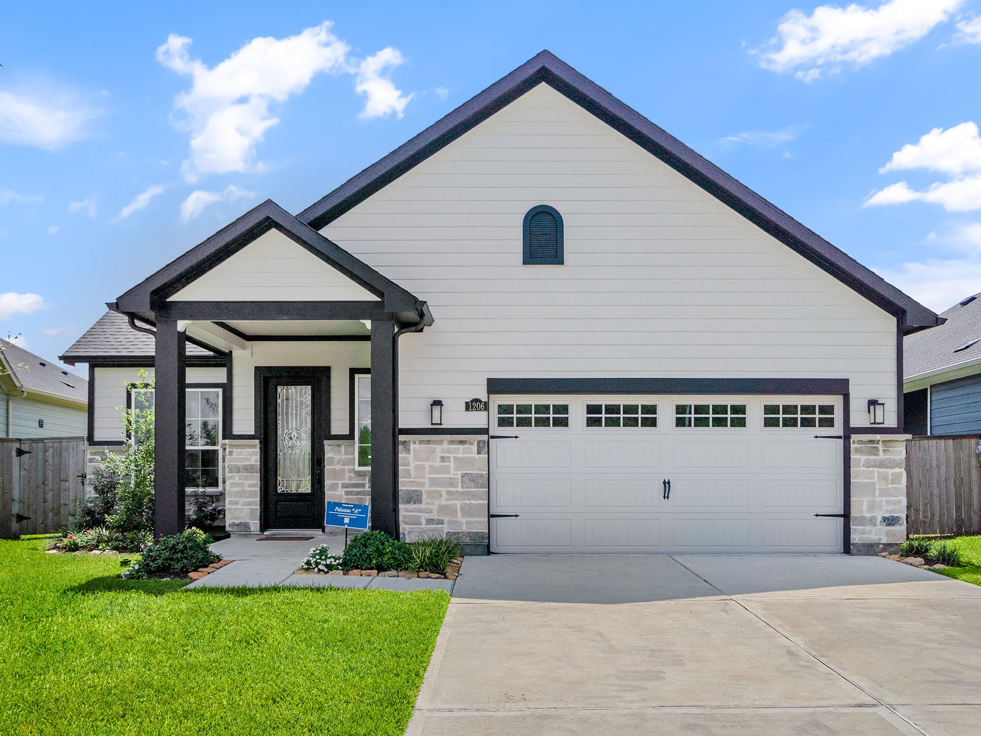 Exterior of 1206 Hidden Oaks Dr, a Palazzo plan home at Winfrey Estates